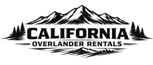 California Overlander Rentals logo with mountains